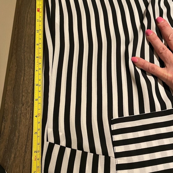 My Michelle black and white striped button down shirt - Picture 5 of 8